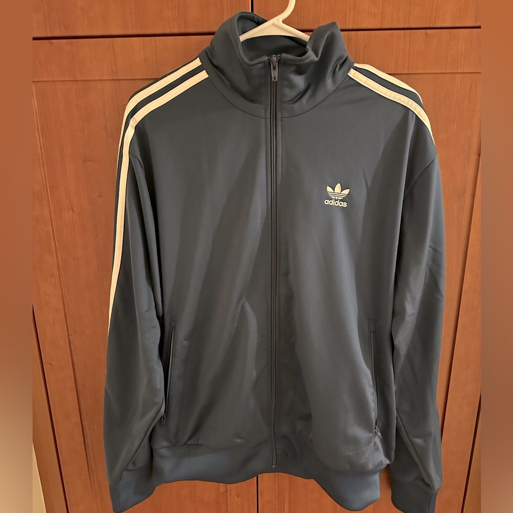 Adidas Track Jacket L Blue